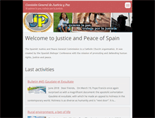 Tablet Screenshot of juspax-es.org